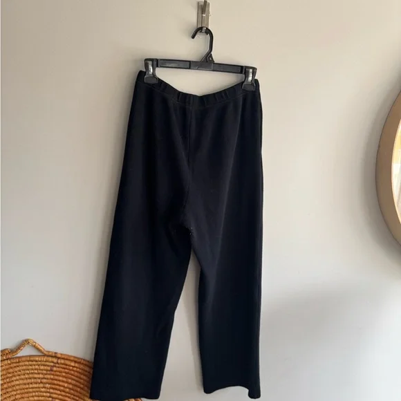 OAK + FORT Black Wide-Leg Pants - Picture 6 of 7